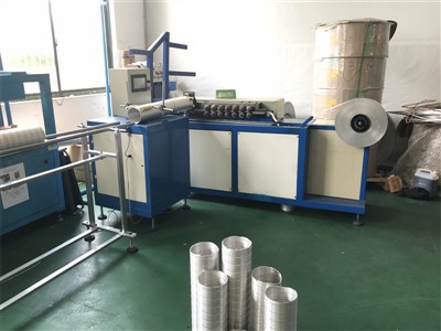 Double Layer Flexible Aluminum Duct Machine